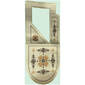 Ready made agbada embroidery patch ERIAGRM0091