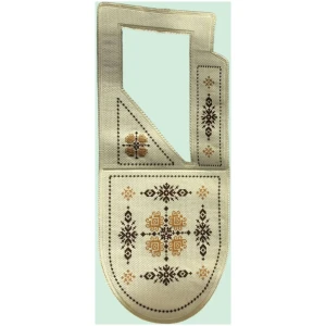 Ready made agbada embroidery patch ERIAGRM0091