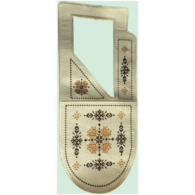Ready made agbada embroidery patch ERIAGRM0091