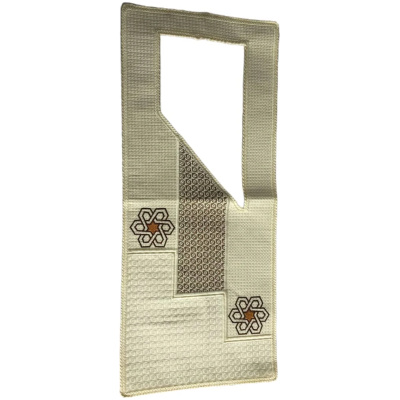 Ready made agbada embroidery patch ERIAGRM0124D