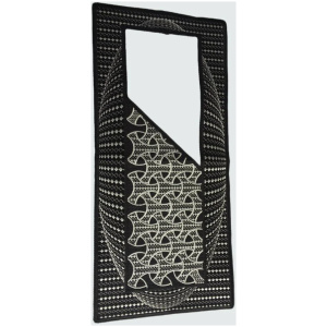 Ready made agbada embroidery patch 153